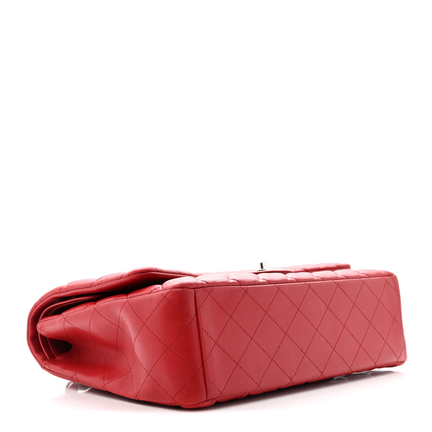 Chanel Lambskin Quilted Maxi Double Flap Red 4 of 9
