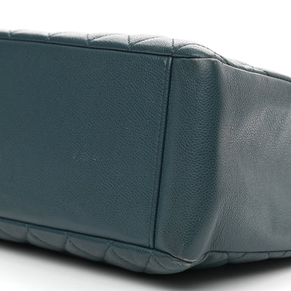 Chanel Caviar Quilted Grand Shopping Tote GST Blue 8 of 18