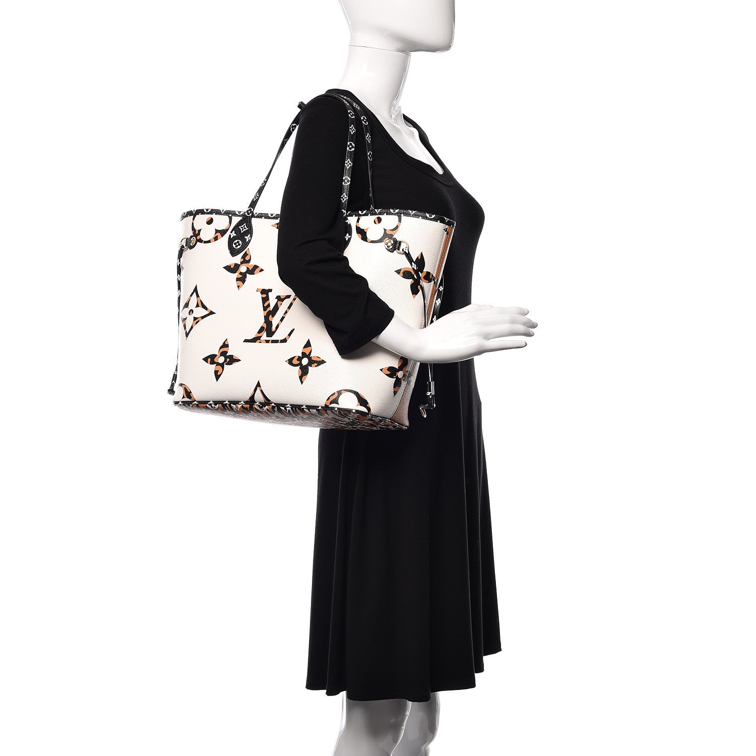 Louis Vuitton Monogram Giant Jungle Neverfull MM Ivory 2 of 10