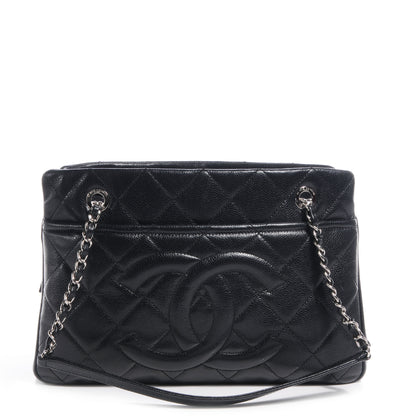 Chanel Caviar CC Timeless Tote Black 1 of 8