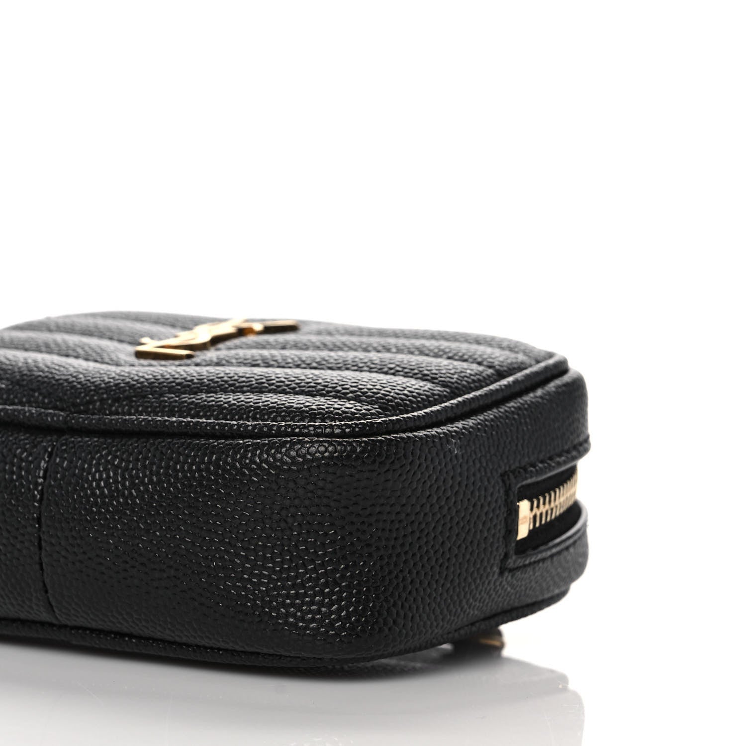 Saint Laurent Grain De Poudre Matelasse Monogram Baby Lou Camera Bag Black 9 of 11