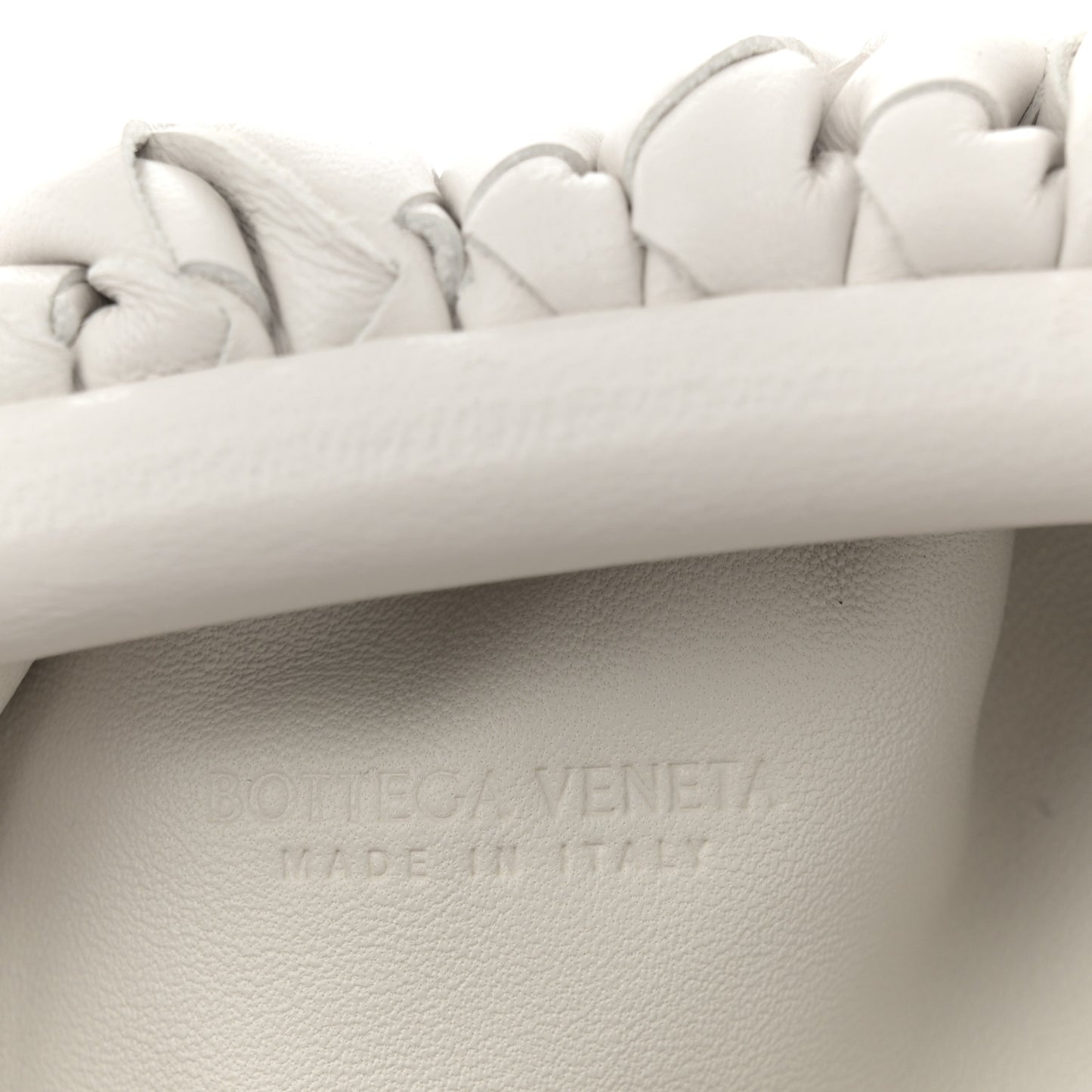 Nappa Intrecciato The Mini Pouch Chalk