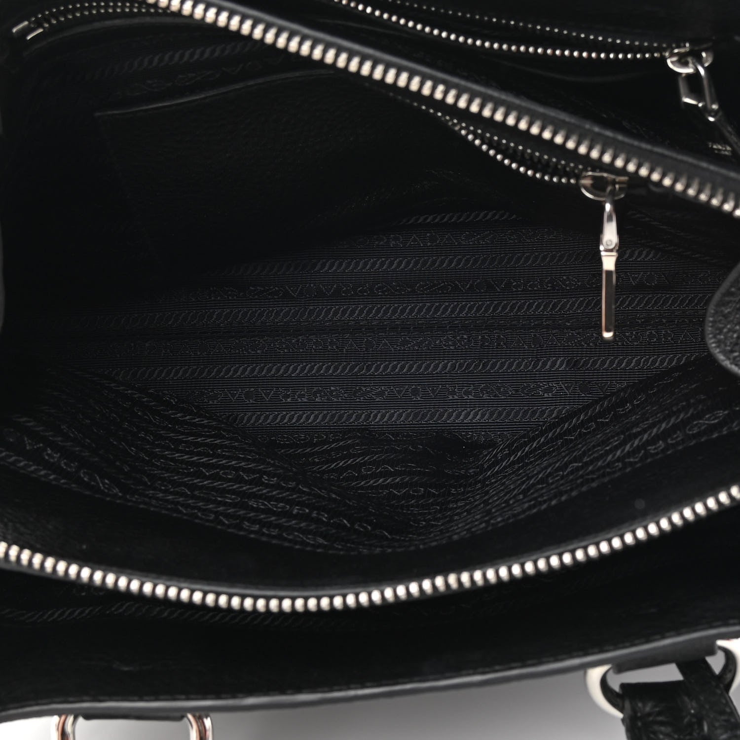 Prada Vitello Daino Tote Black 6 of 14