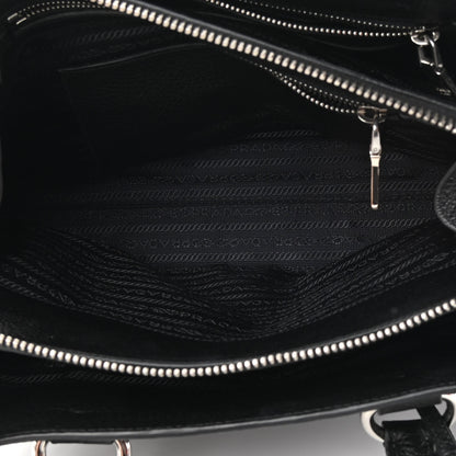Prada Vitello Daino Tote Black 6 of 14