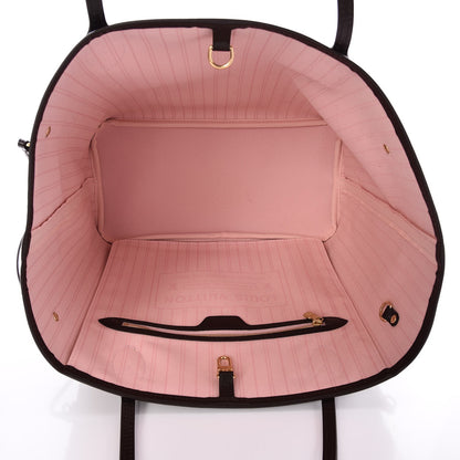 Louis Vuitton Damier Ebene Neo Neverfull MM Rose Ballerine 5 of 7