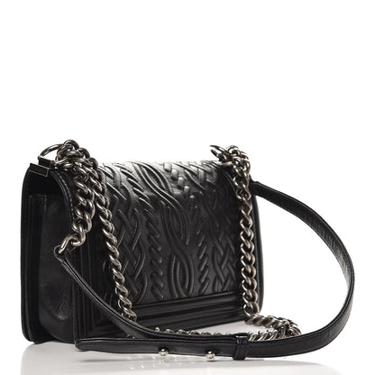 Chanel Lambskin Medium Celtic Boy Flap Black 4 of 12