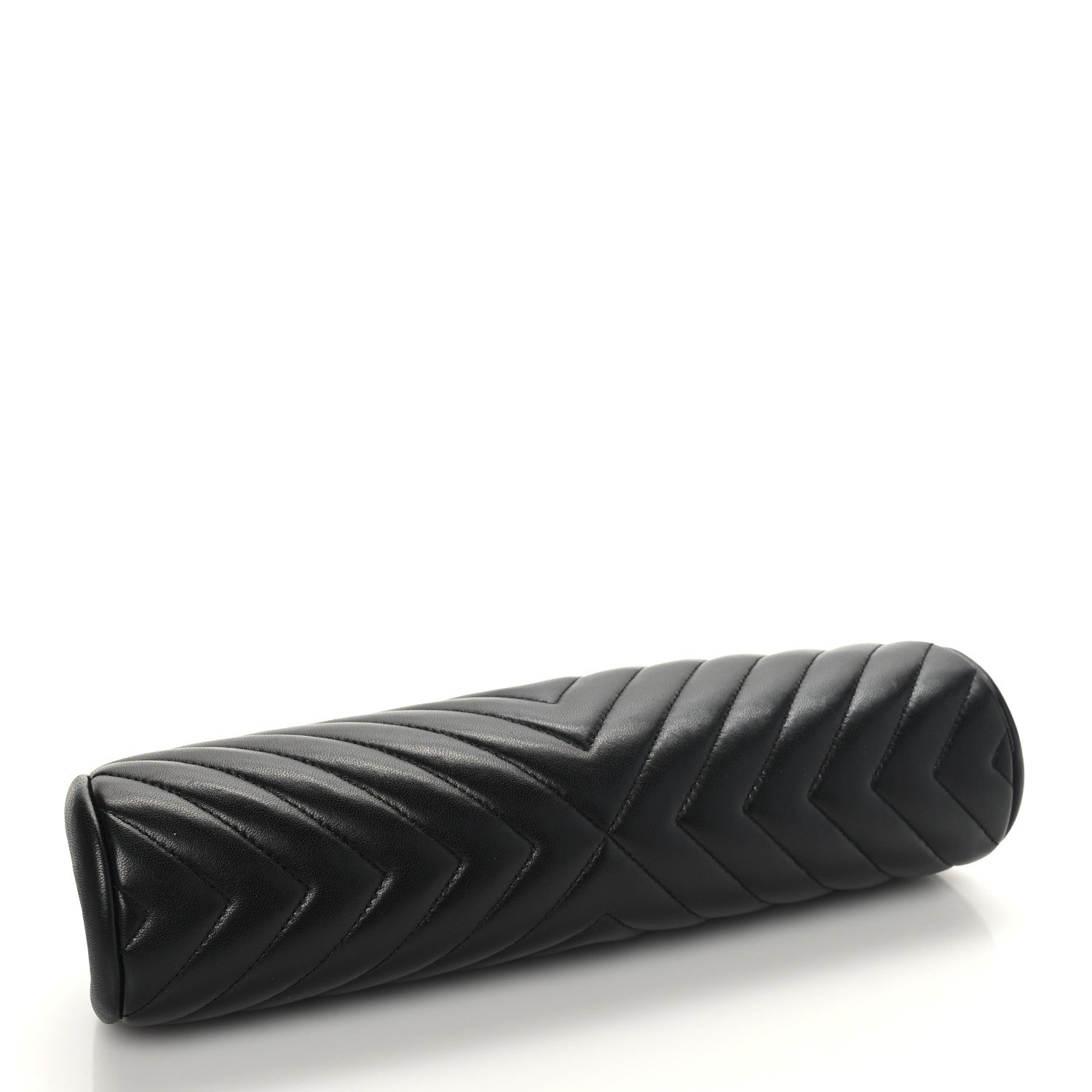 Chanel Lambskin Chevron Quilted Timeless Clutch Black 4 of 9