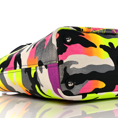 Christian Dior Canvas Camouflage Anselm Reyle Tote 8 of 14