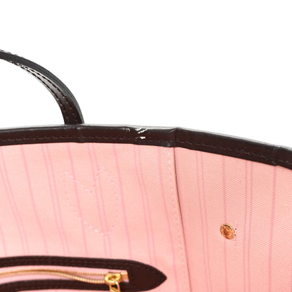 Louis Vuitton Damier Ebene Neo Neverfull MM Rose Ballerine 13 of 13