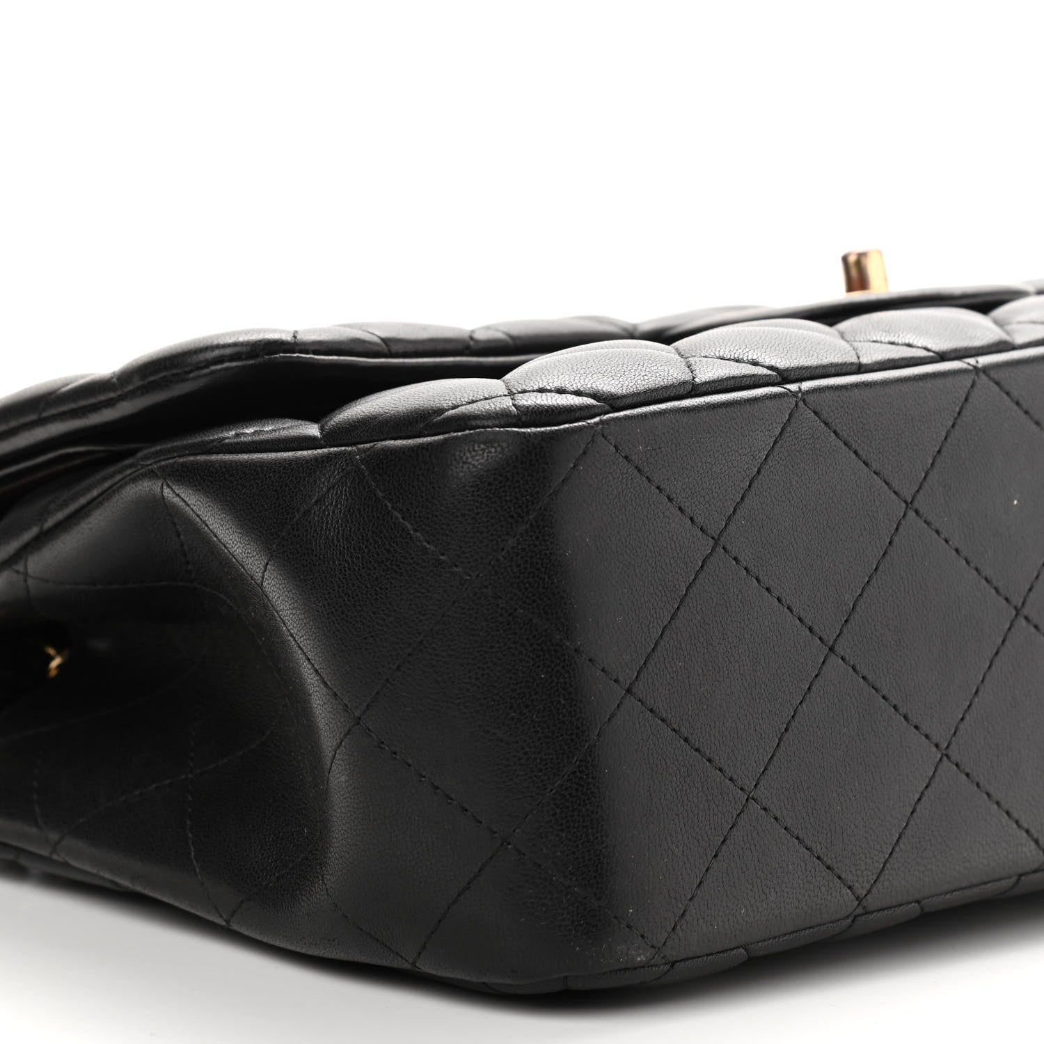 Chanel Lambskin Quilted Jumbo Double Flap Black 8 of 13