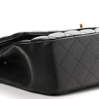 Chanel Lambskin Quilted Jumbo Double Flap Black 8 of 13