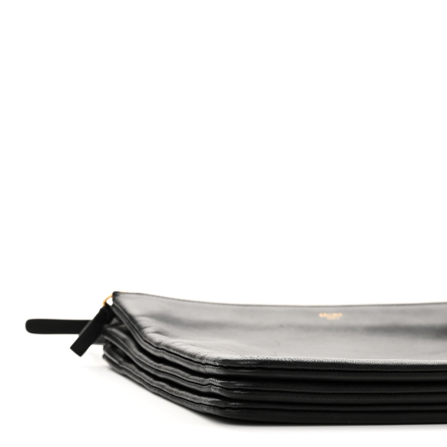Lambskin Large Trio Crossbody Bag Black