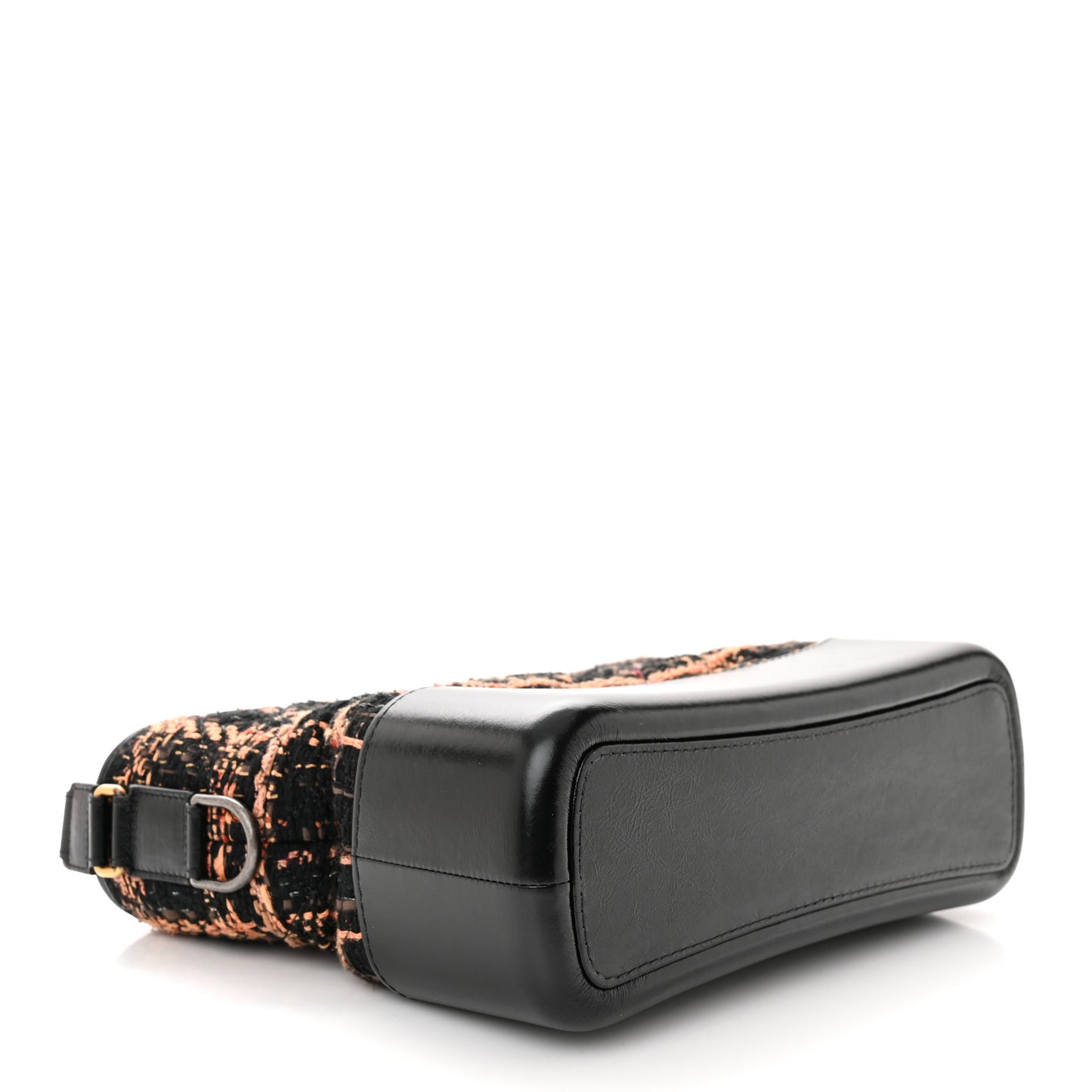 Tweed Calfskin Medium Gabrielle Hobo Black Brown