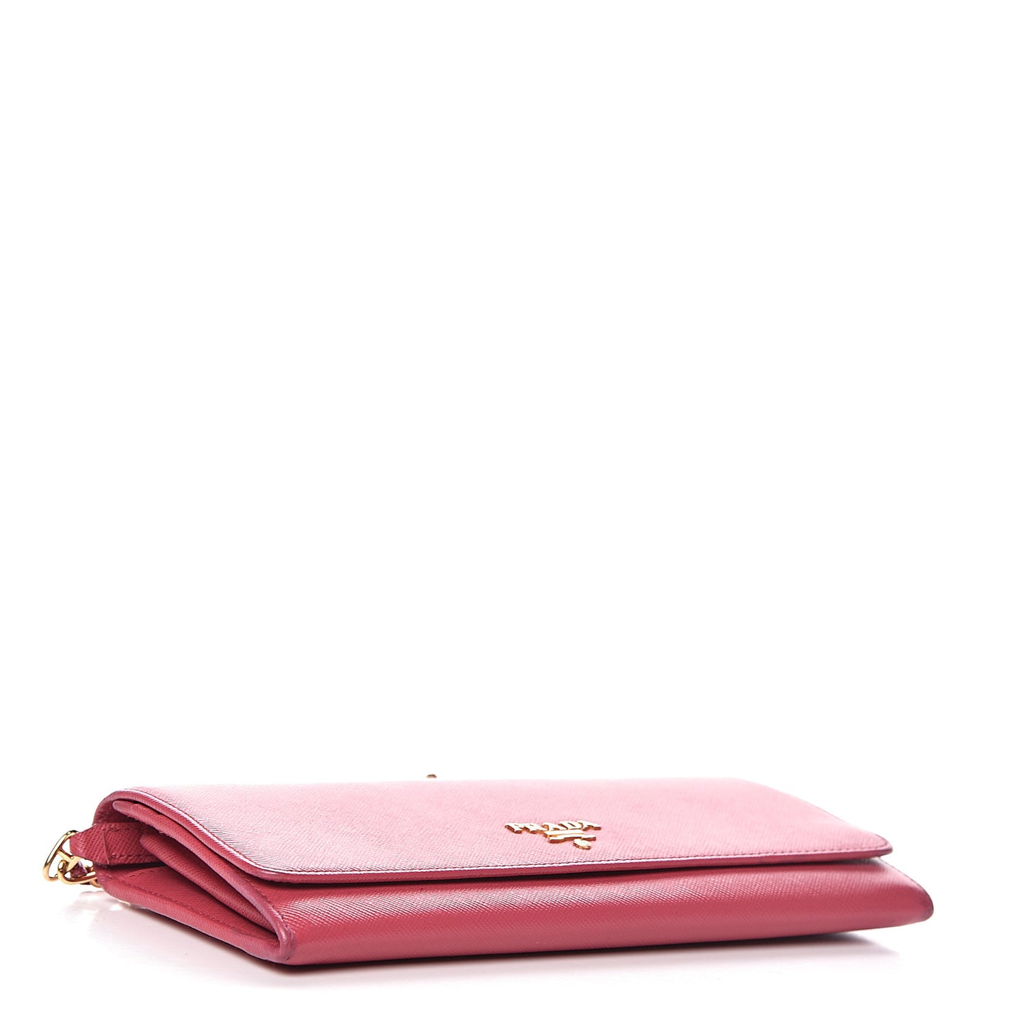 Saffiano Metal Oro Chain Wallet Peonia