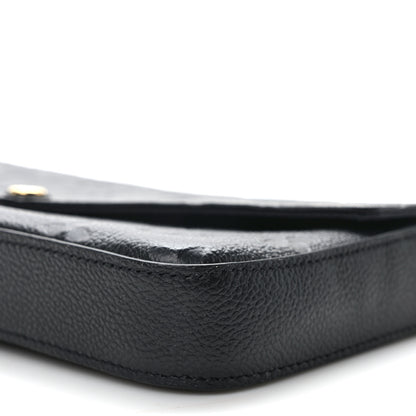 Louis Vuitton Empreinte Pochette Felicie Chain Wallet Black 10 of 11