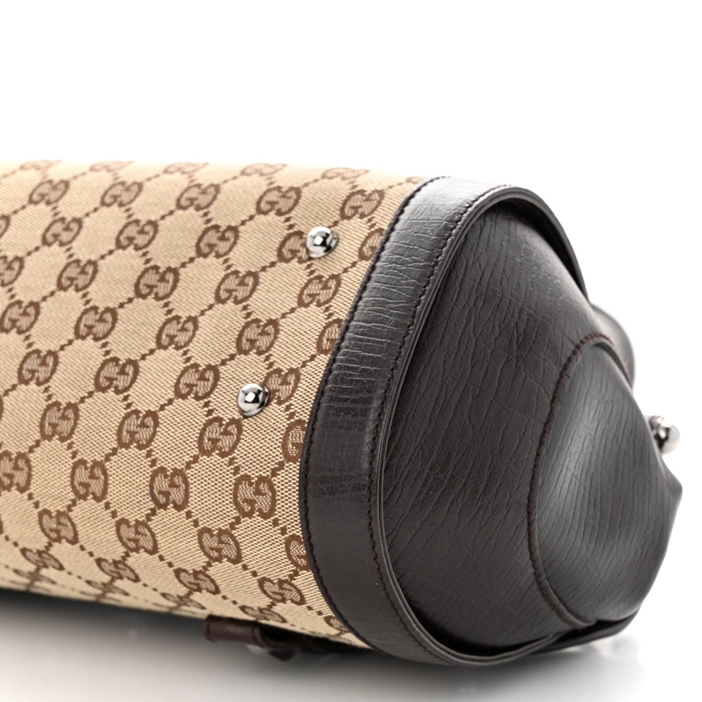 Monogram Bamboo Bullet Handbag Brown
