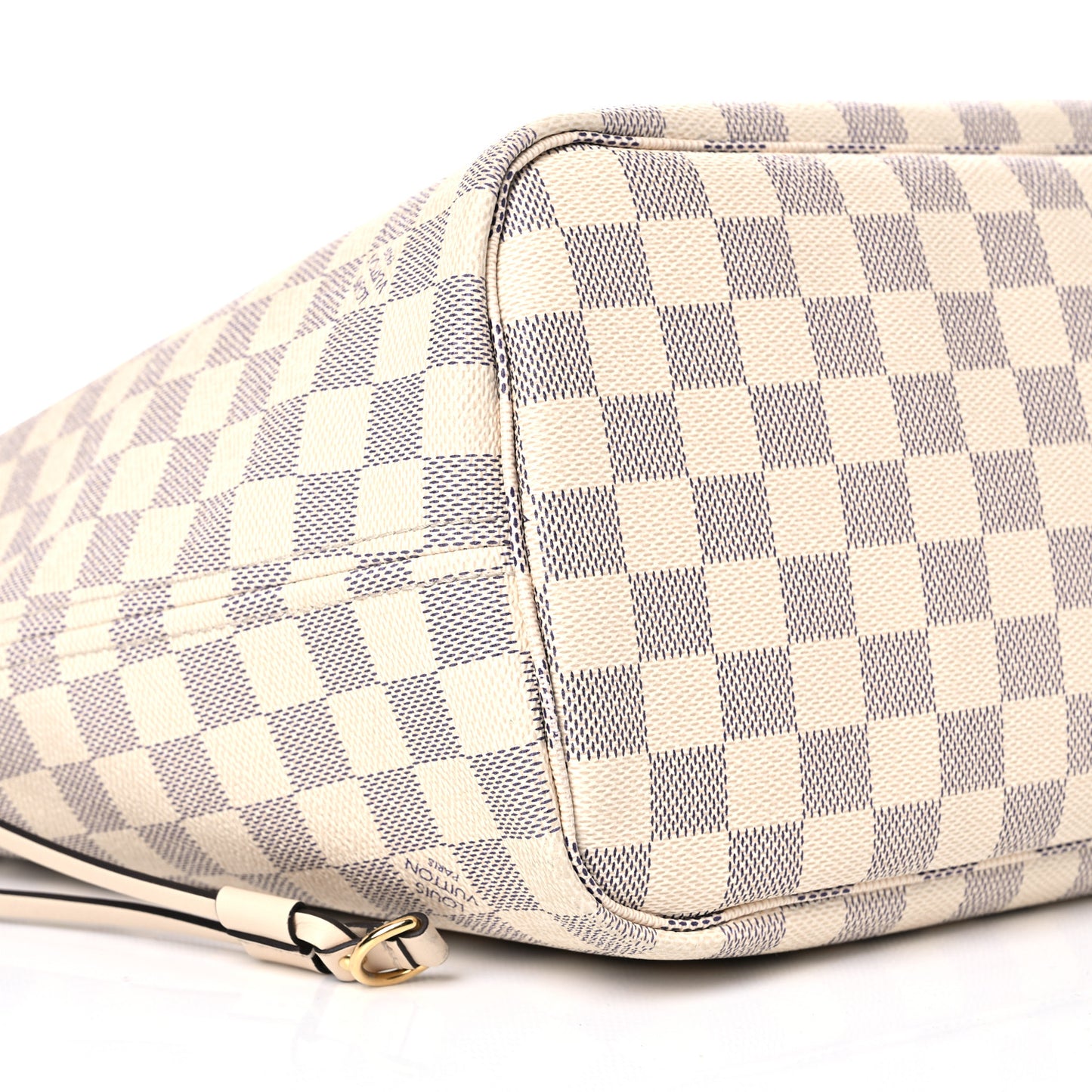 Damier Azur Braided Neverfull MM Pink