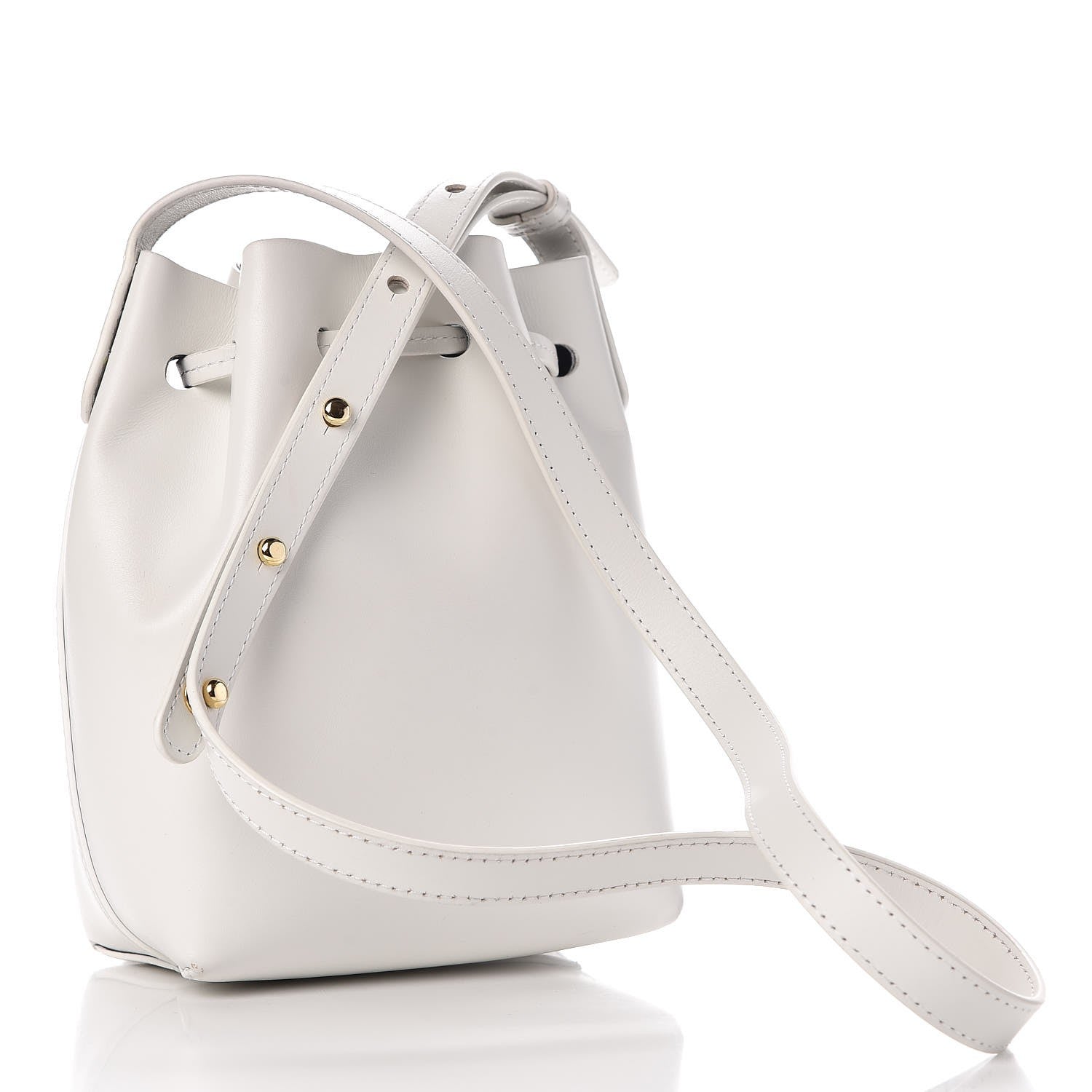 Mansur Gavriel Calfskin Mini Bucket Bag White 3 of 14