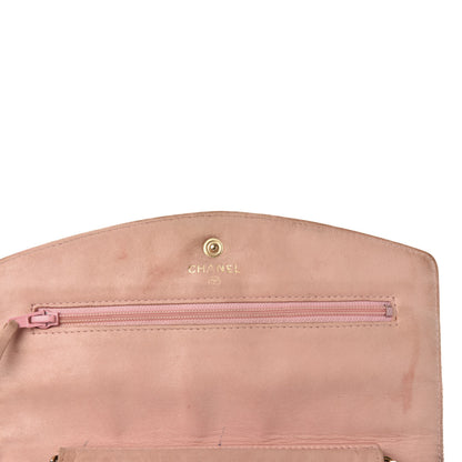 Chanel Caviar Timeless CC Wallet On Chain WOC Light Pink 6 of 14