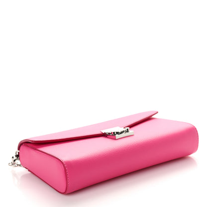 MCM Calfskin Large Patricia Wallet On Chain Pink 4 of 9