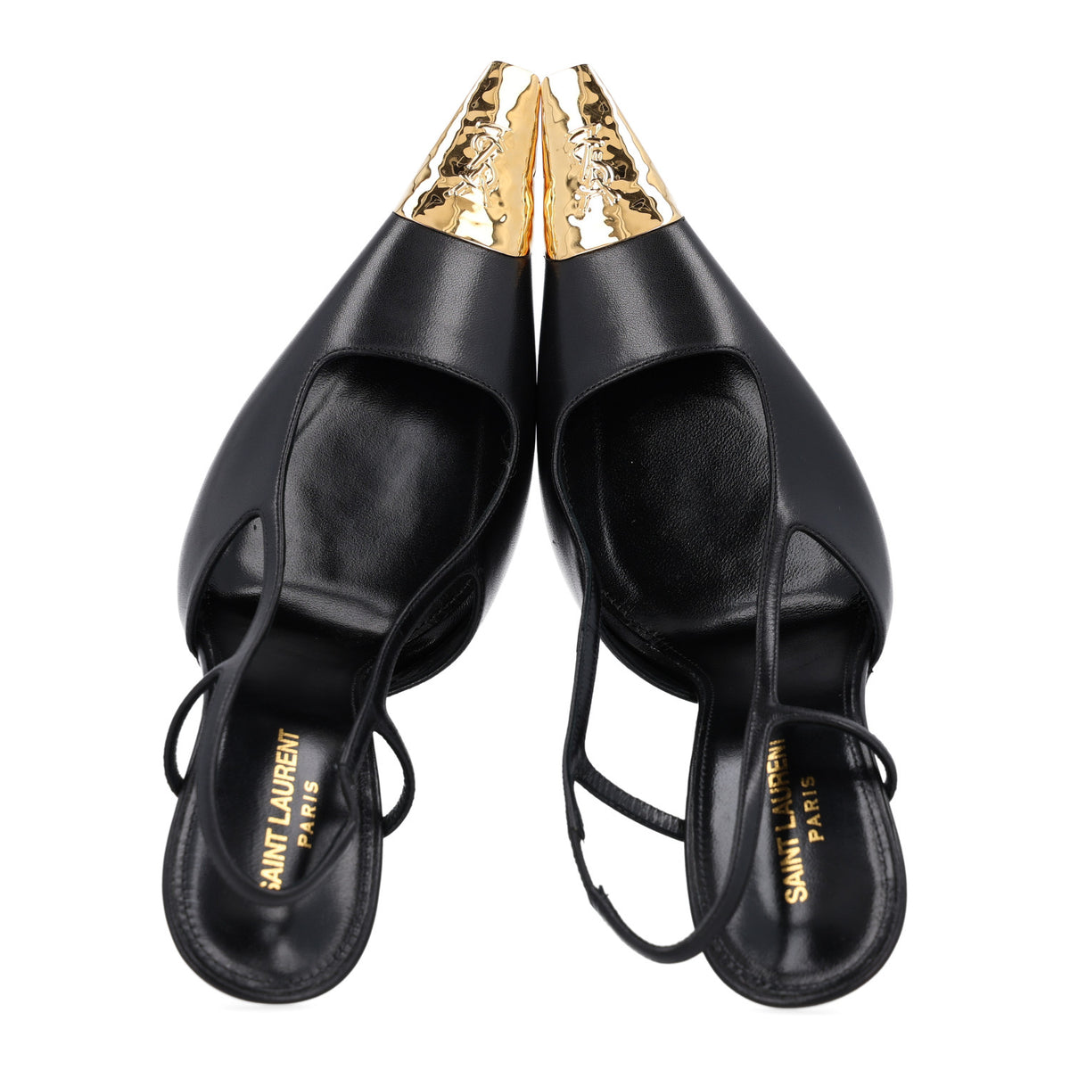 Smooth Calfskin Jeanne 110 Slingback Pumps 41 Black