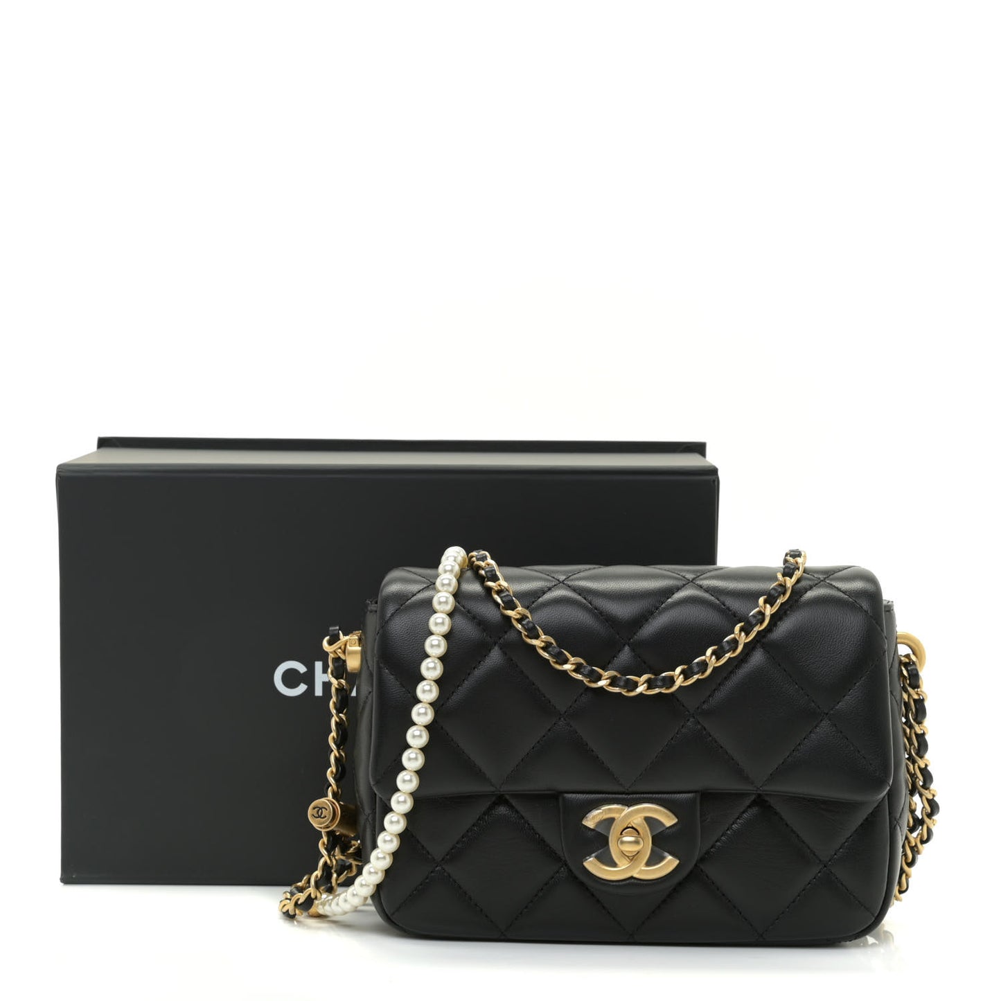 Lambskin Quilted Mini My Perfect Flap Black