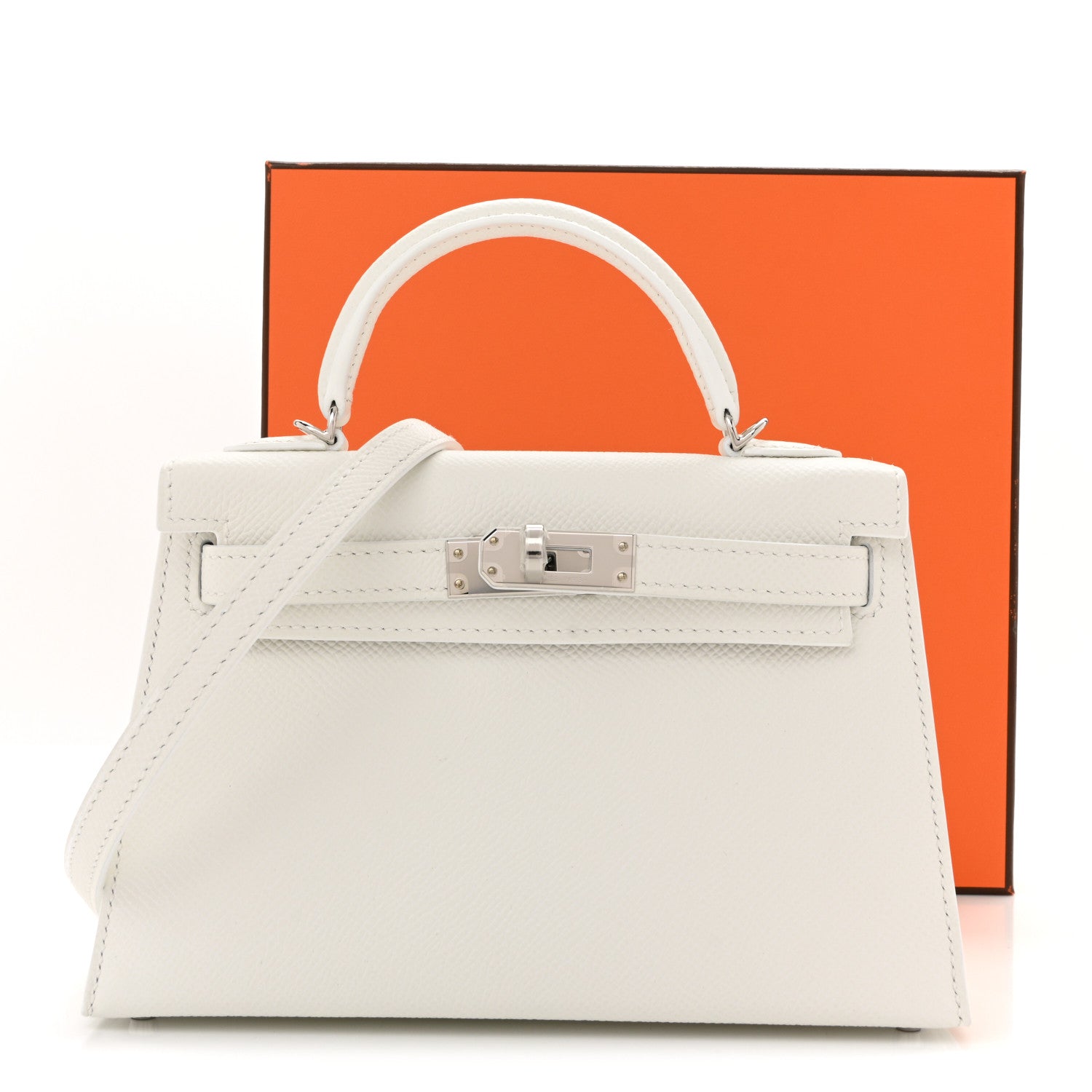 Hermes Epsom Mini Kelly Sellier 20 New White 1856591 – FASHIONPHILE