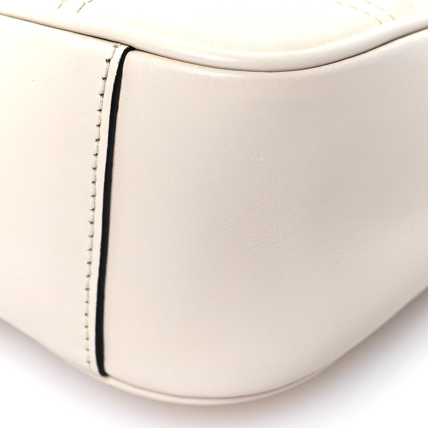 Gucci Calfskin Matelasse Small GG Marmont Shoulder Bag White 10 of 10
