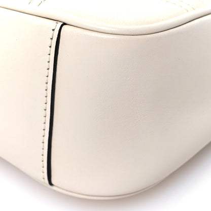 Gucci Calfskin Matelasse Small GG Marmont Shoulder Bag White 10 of 10