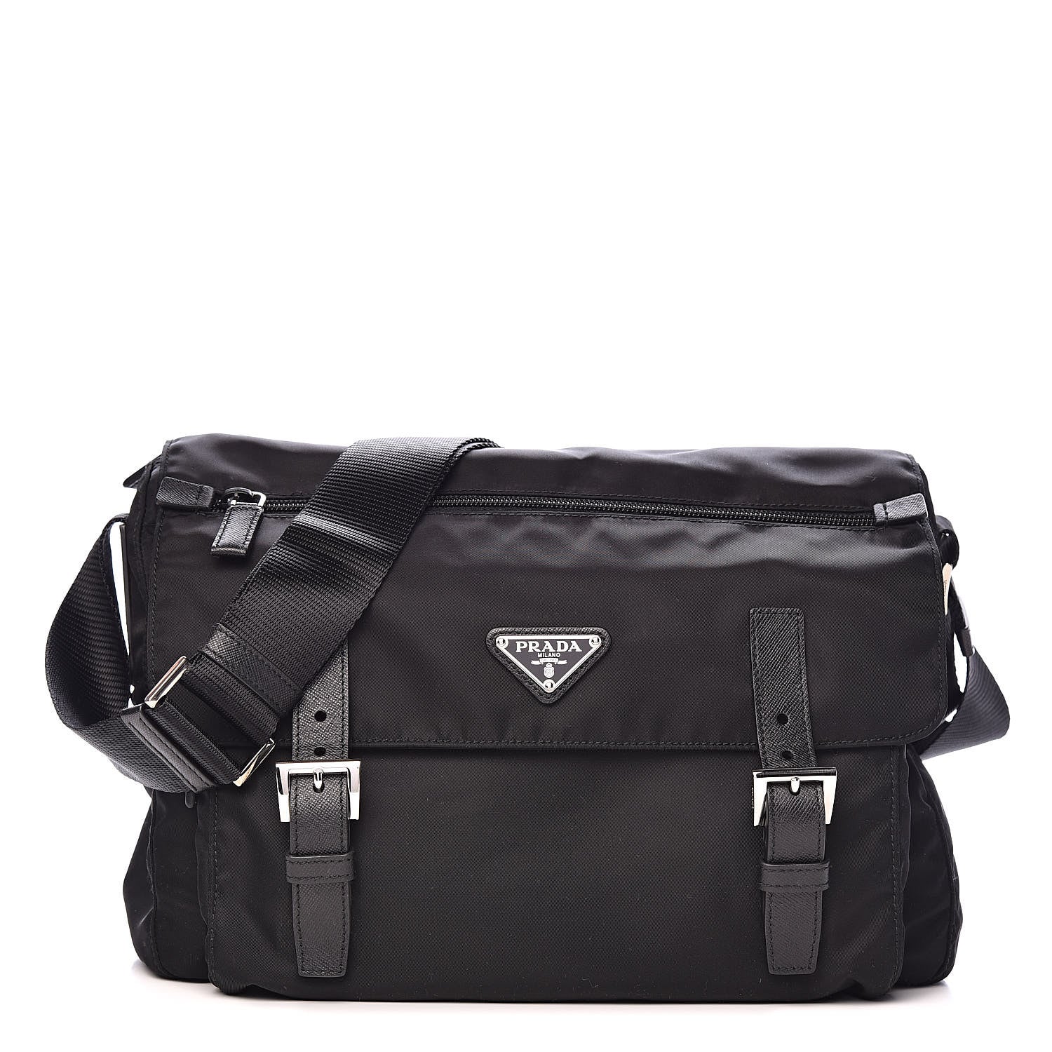 Prada Nylon Vela Sport Messenger Bag Black 1 of 10