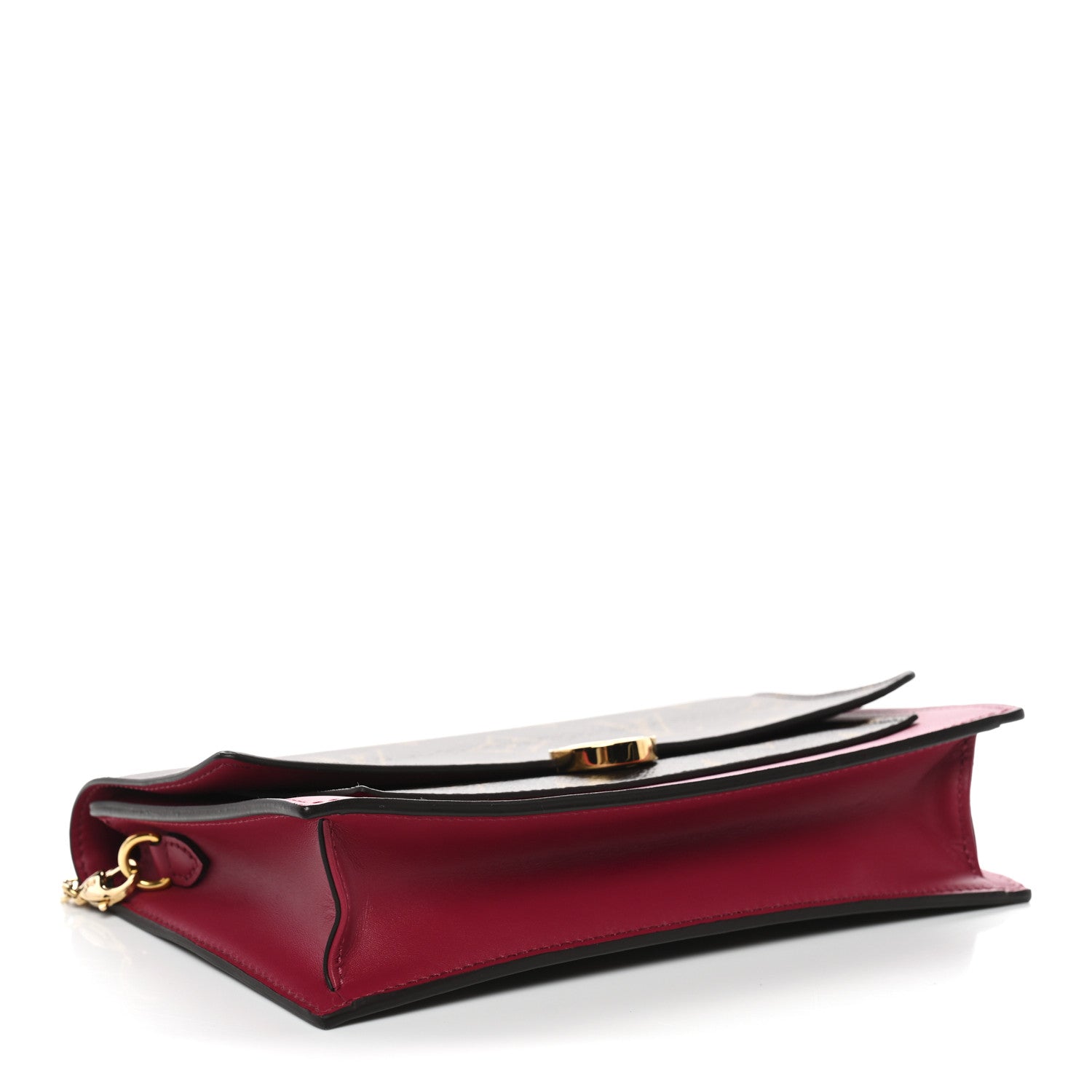 Louis Vuitton Monogram Flore Chain Wallet Fuchsia 4 of 9