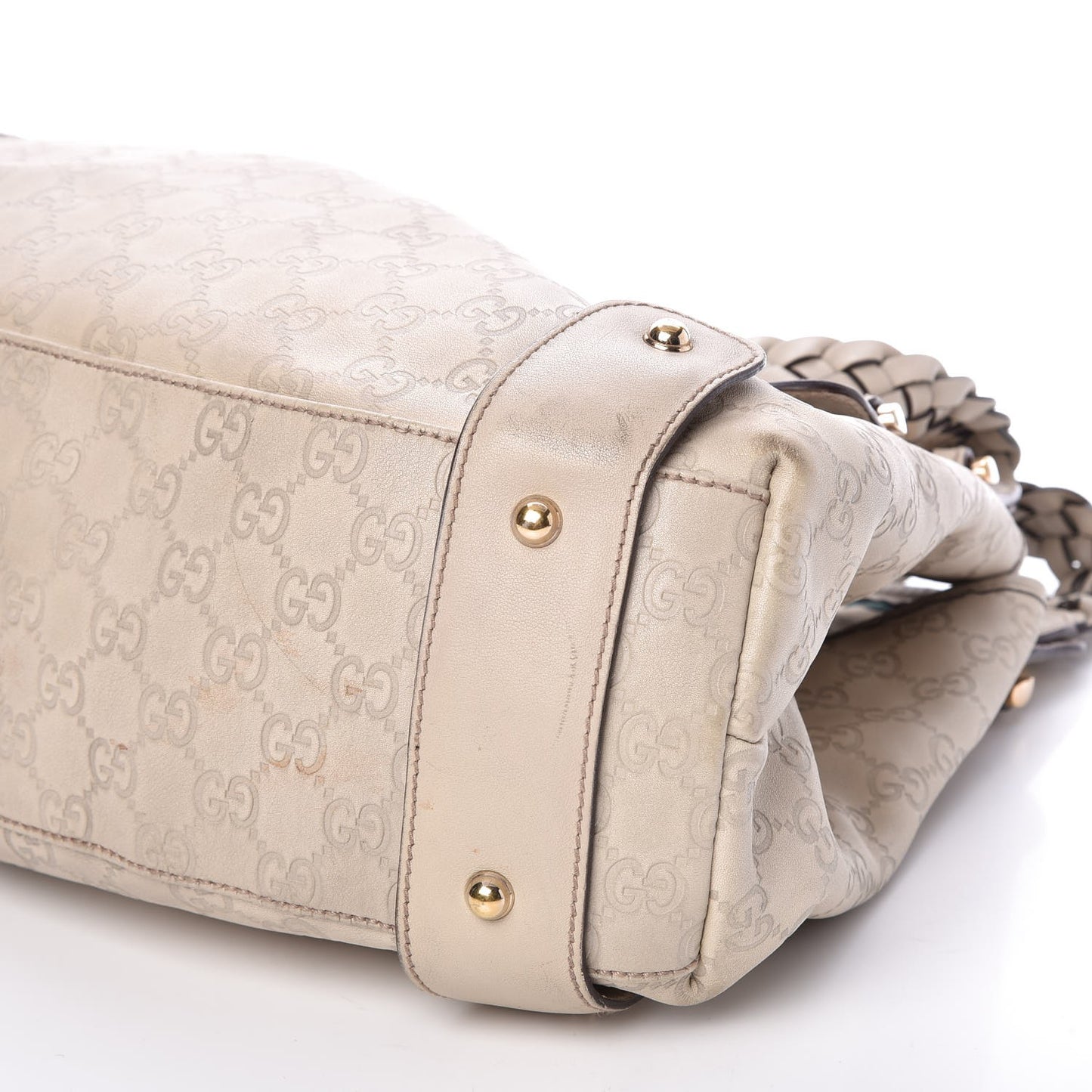 Guccissima Medium Pelham Shoulder Bag Off White