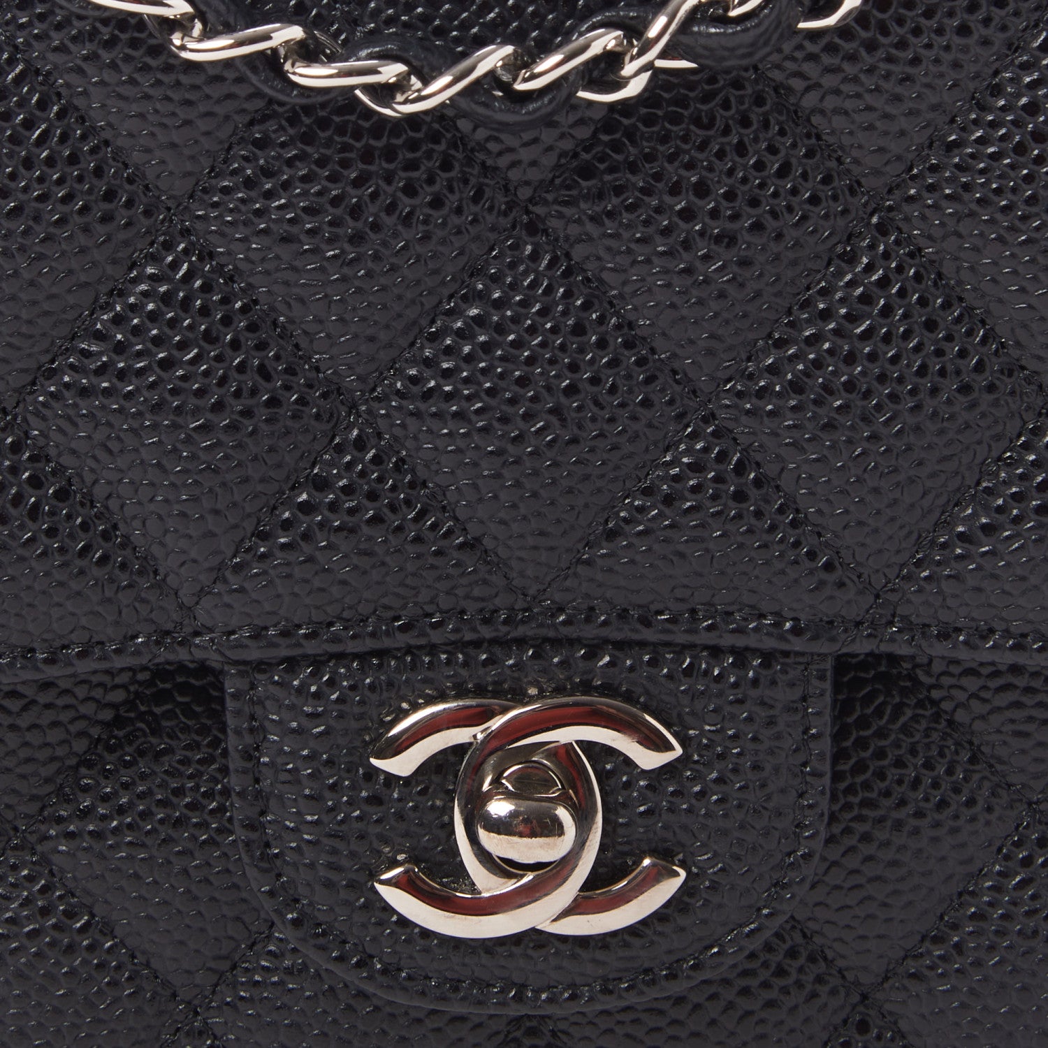 Chanel Caviar Quilted Medium Double Flap Black 8 of 10