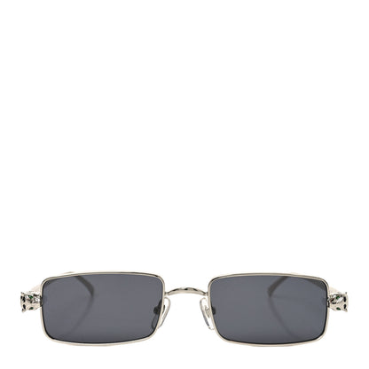 Cartier Metal Panthere De Cartier Rectangular Sunglasses CT0473S Silver 2 of 7