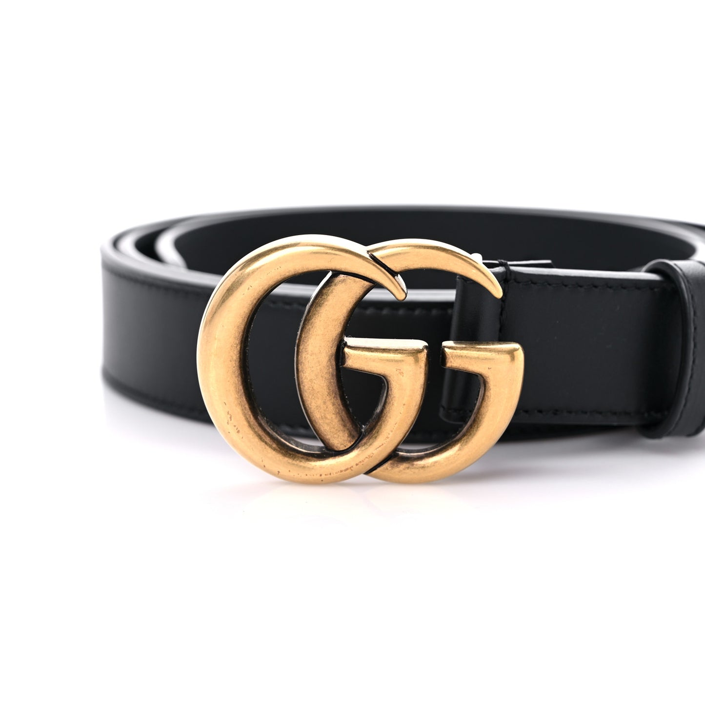 Moon Calfskin Double G 30mm Belt 115 46 Black