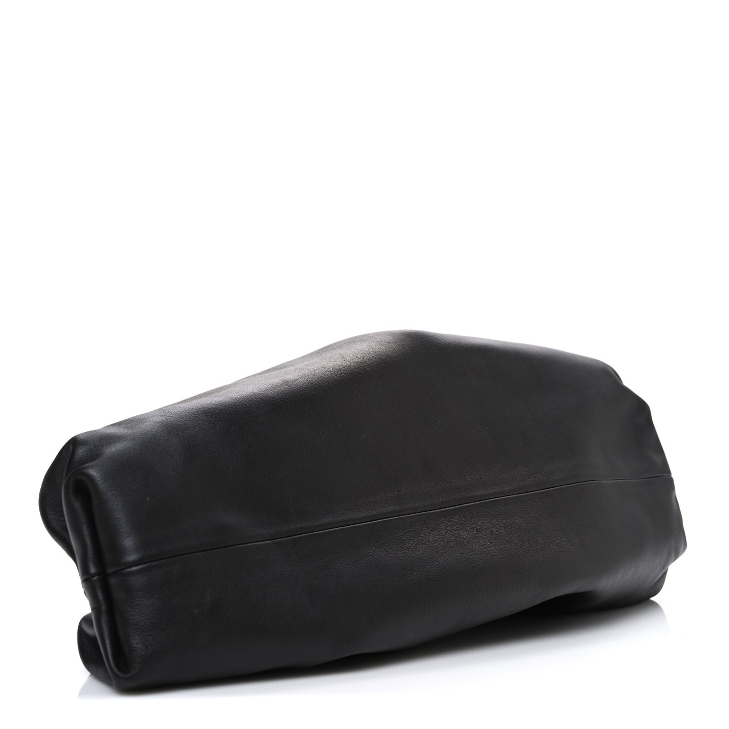 Smooth Butter Calf The Pouch Oversized Clutch Black