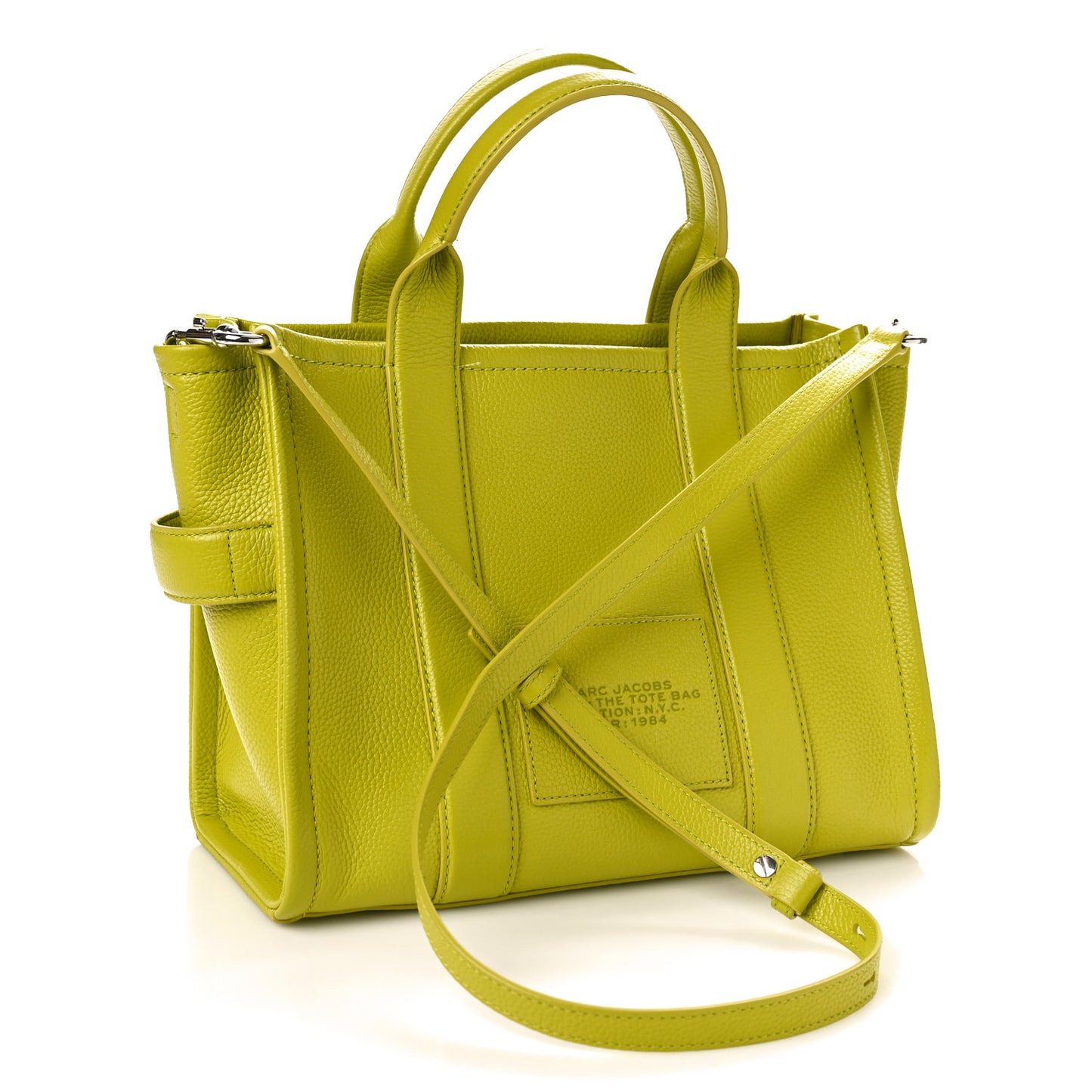 Grained Calfskin Medium The Tote Bag Limoncello