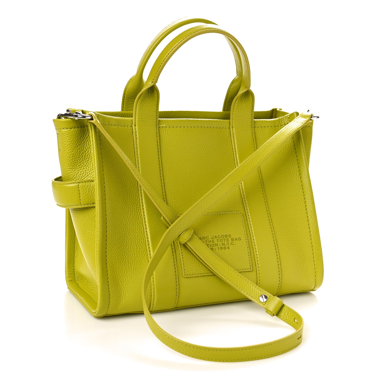 Marc Jacobs Grained Calfskin Medium The Tote Bag Limoncello 2 of 11