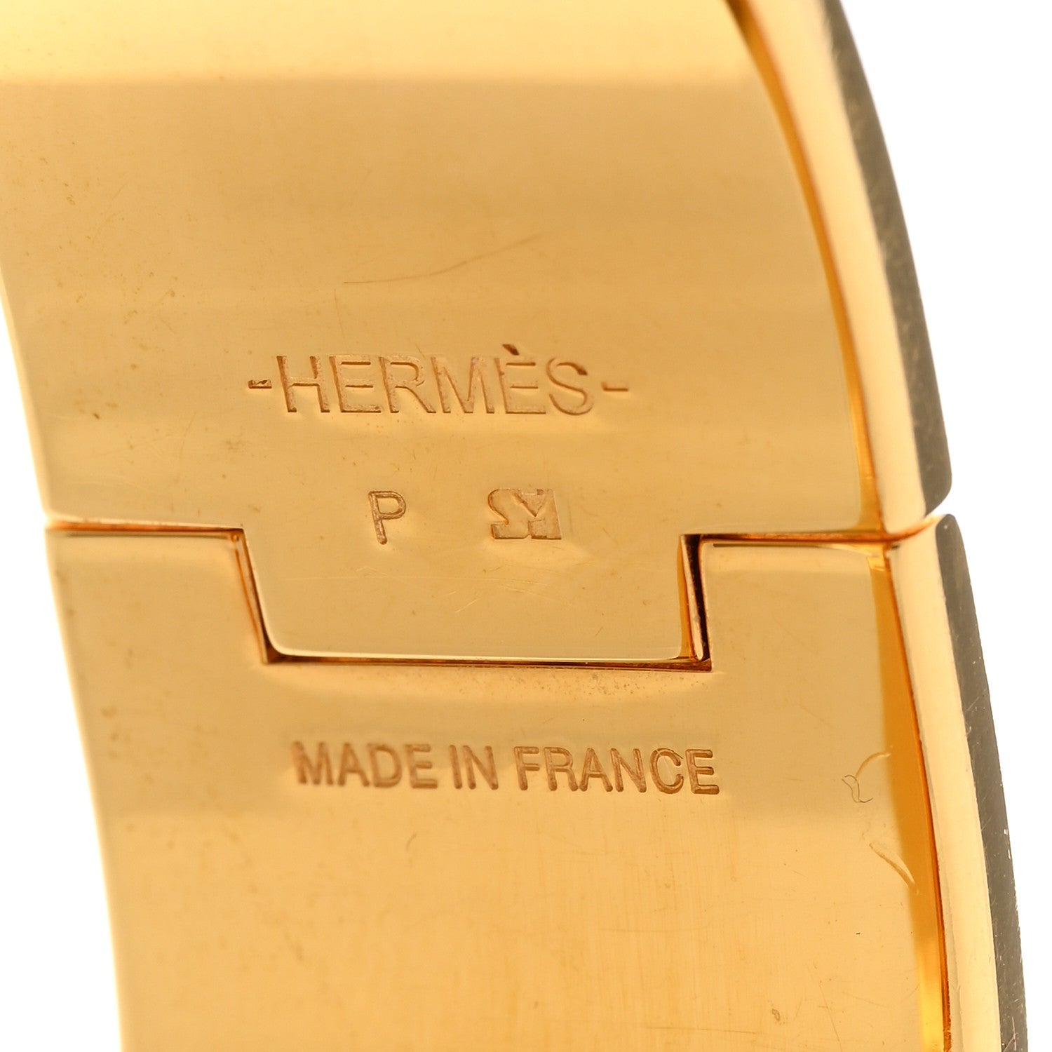 Hermes Enamel Wide Clic Clac H Bracelet GM White 3 of 4