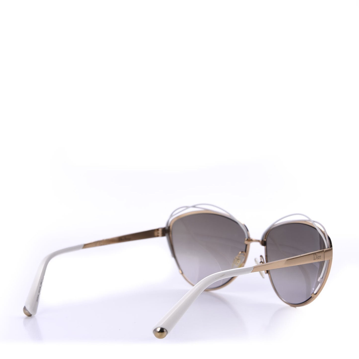 Metal Dior Songe Sunglasses Gold White