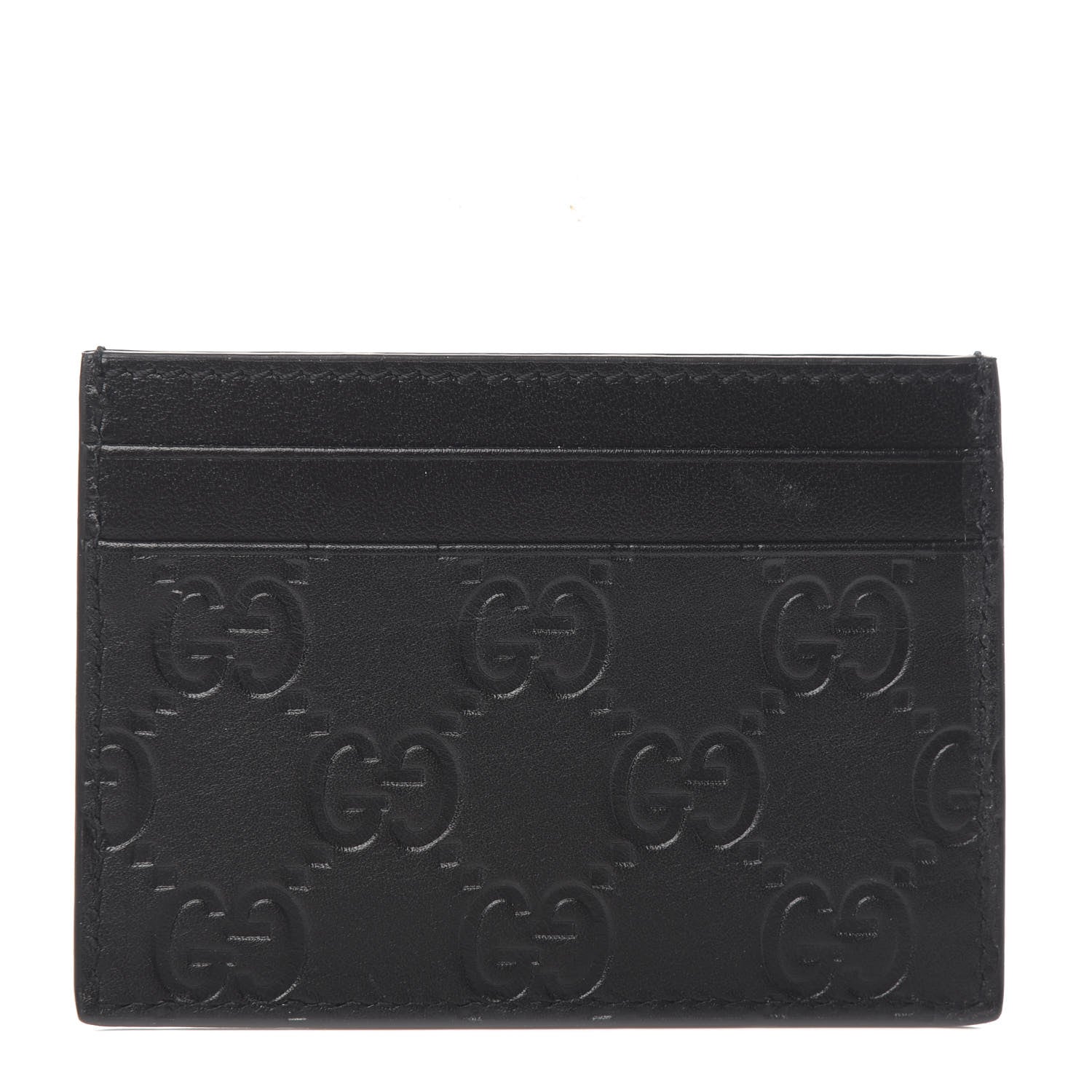 Gucci Guccissima Card Holder Black 1 of 6