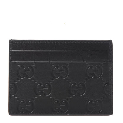 Gucci Guccissima Card Holder Black 1 of 6