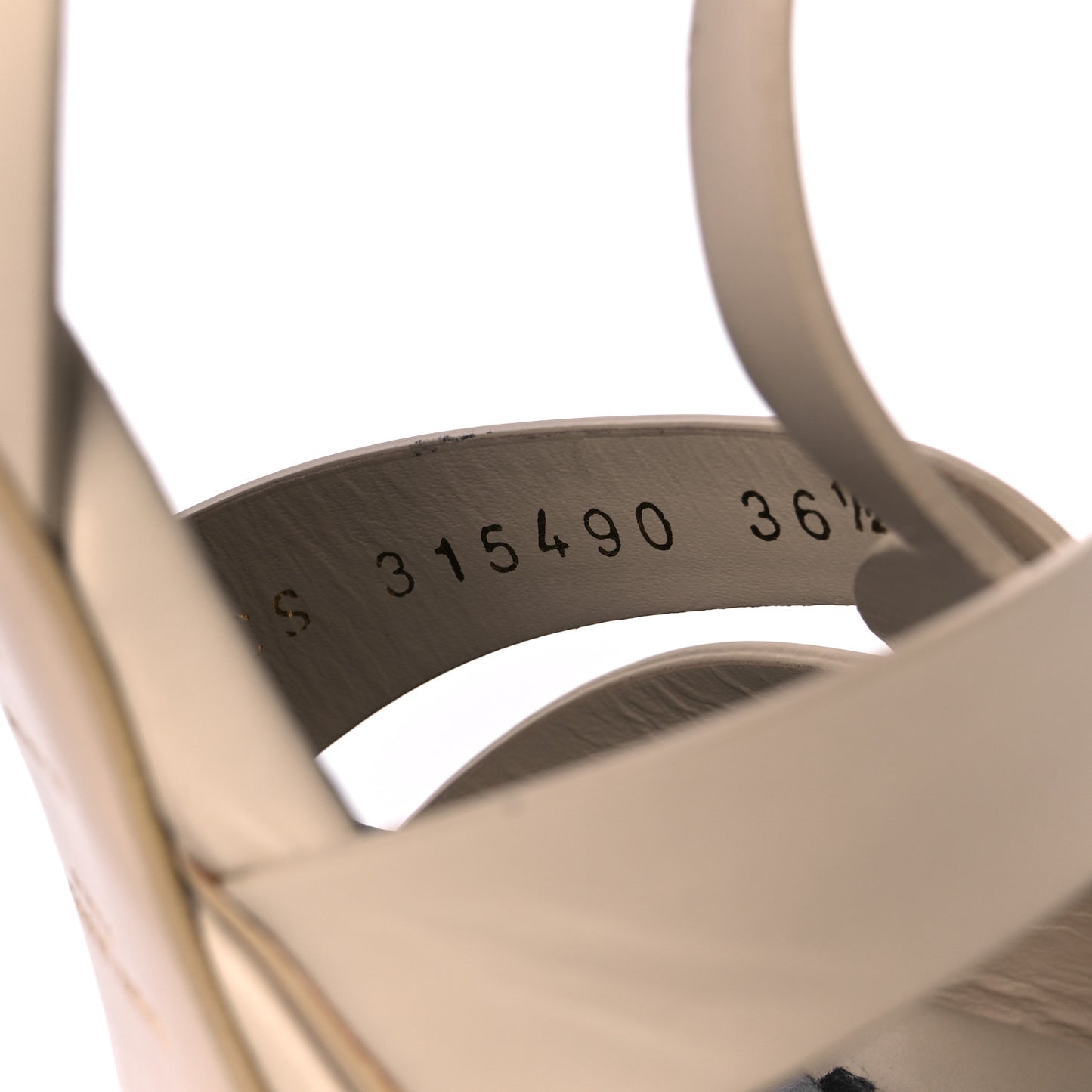 Calfskin Tribute Platform Sandals 75 36.5 Nude Powder