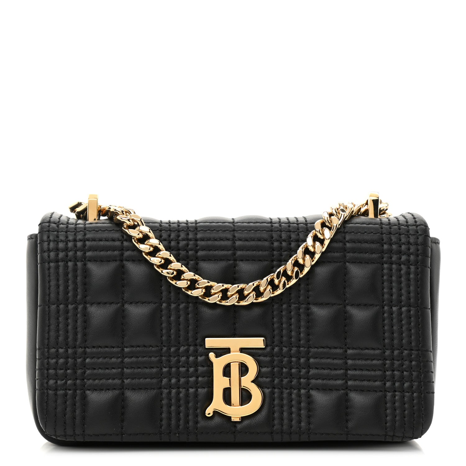 Burberry Grainy Calfskin Quilted Mini Lola Bag Black 1 of 8