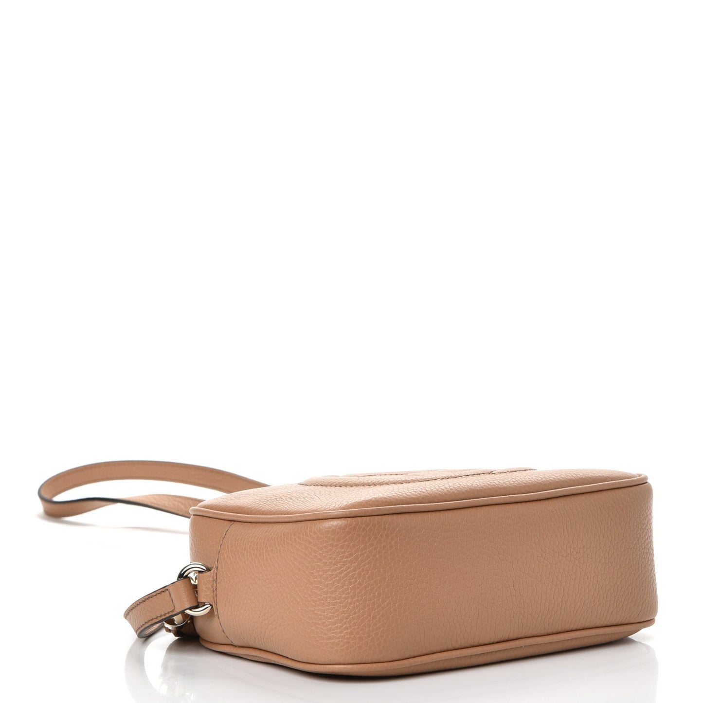 Pebbled Calfskin Small Soho Disco Bag Camelia