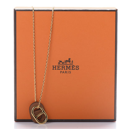 Hermes Swift O'Maillon Pendant Necklace Gold 6 of 6