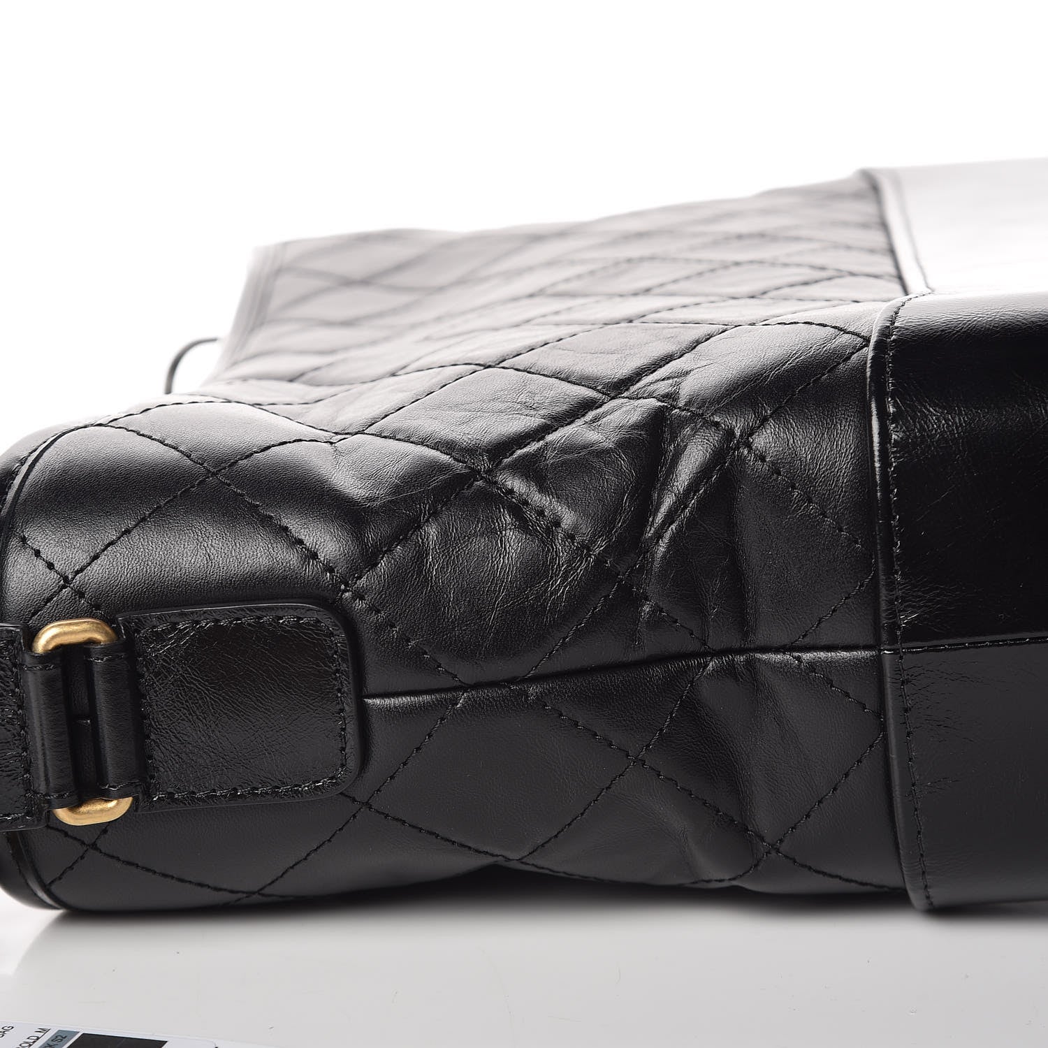 Chanel Aged Calfskin Quilted Medium Gabrielle Hobo Black 12 of 13