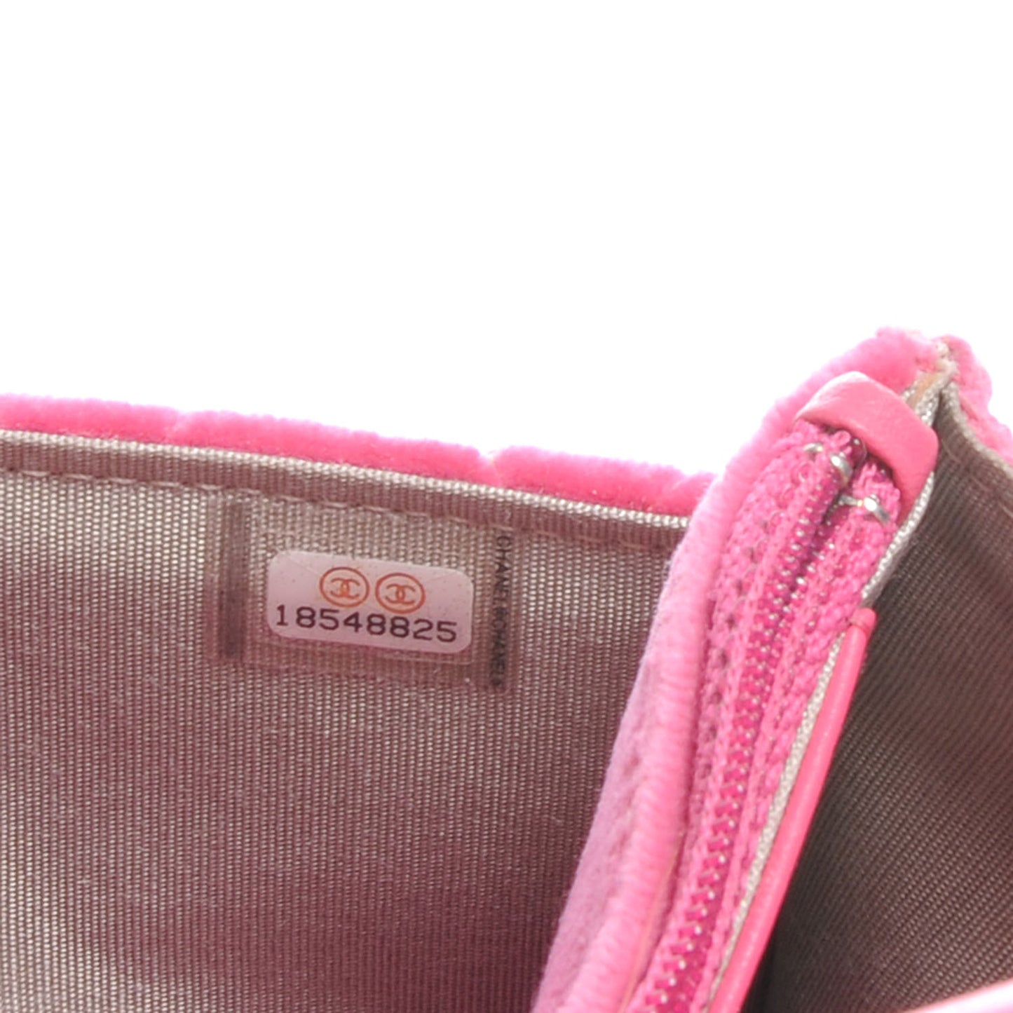 Velvet Quilted Boy Wallet On Chain Fuchsia