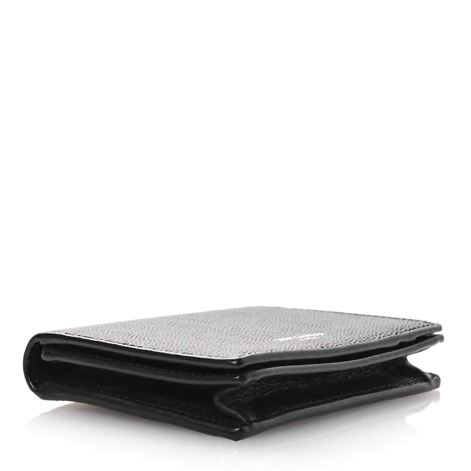 Saint Laurent Grain De Poudre Business Card Case Black 4 of 8