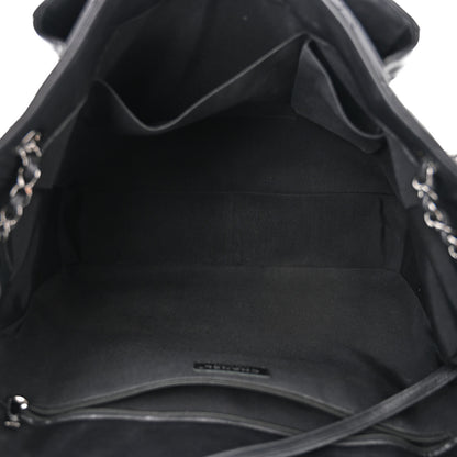 Chanel Lambskin Quilted Front Flap Tote Black 5 of 12